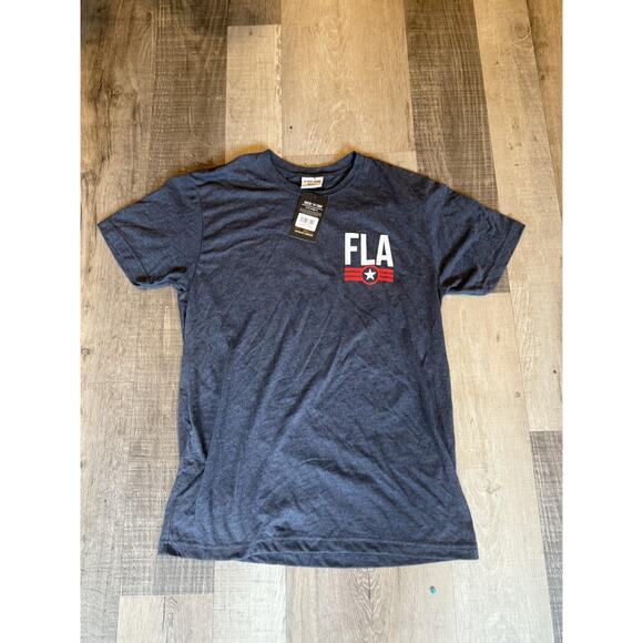 Where I'm From Florida Shirt Mens Medium Blue FLA Graphic Tee Soft Patriotic USA - Picture 1 of 7